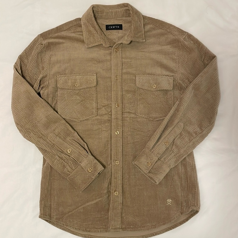 CRWTH Men's Cabin Regular-Fit Corduroy Shirt